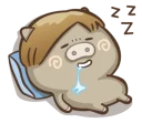 💤-Fat Pig Couple, Telegram Sticker