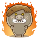 🔥-Fat Pig Couple, Telegram Sticker