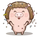 🎉-Fat Pig Couple, Telegram Sticker
