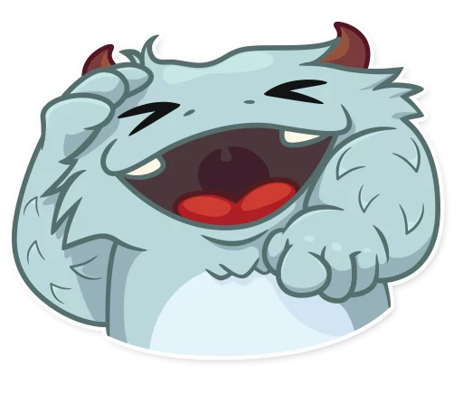Fatty Yeti, telegram sticker