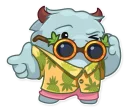 😎-Fatty Yeti, Telegram Sticker