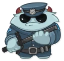 👮-Fatty Yeti, Telegram Sticker
