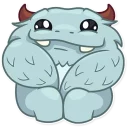 😳-Fatty Yeti, Telegram Sticker