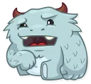 😧-Fatty Yeti, Telegram Sticker