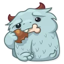 🍗-Fatty Yeti, Telegram Sticker