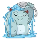 🚿-Fatty Yeti, Telegram Sticker