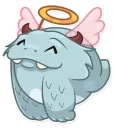 😇-Fatty Yeti, Telegram Sticker