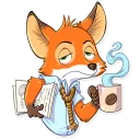 ☕-Ferdinand Fox, Telegram Sticker