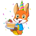 🍰-Ferdinand Fox, Telegram Sticker