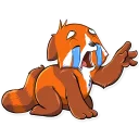 😭-Fiery Bob, Telegram Sticker