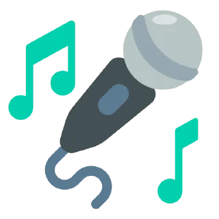 🎤-fxemoji, Telegram Sticker
