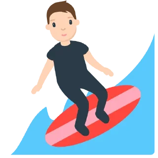 🏄-fxemoji, Telegram Sticker