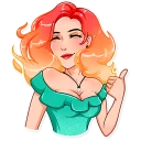 👍-Hottie, Telegram Sticker