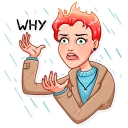 😰-Hottie, Telegram Sticker