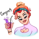 🎉-Hottie, Telegram Sticker