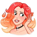 😅-Hottie, Telegram Sticker