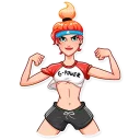💪-Hottie, Telegram Sticker