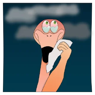 😭-Flix the Flamingo by Sheida, Telegram Sticker