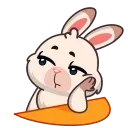 😒-Fluffy rabbit, Telegram Sticker