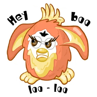 😡-Fluffy Friend Furby, Telegram Sticker