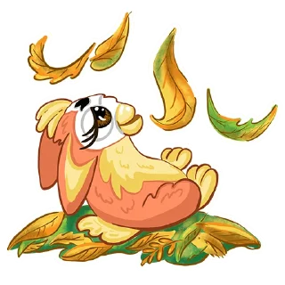 🍂-Fluffy Friend Furby, Telegram Sticker