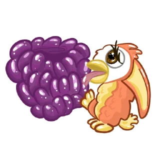🤤-Fluffy Friend Furby, Telegram Sticker
