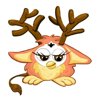 🦌-Fluffy Friend Furby, Telegram Sticker