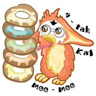 🍩-Fluffy Friend Furby, Telegram Sticker