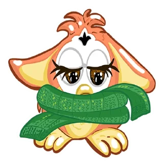 🥶-Fluffy Friend Furby, Telegram Sticker