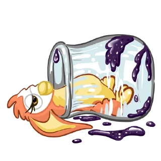 🤤-Fluffy Friend Furby, Telegram Sticker