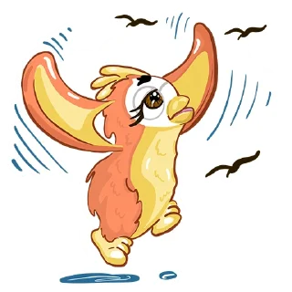 ✈️-Fluffy Friend Furby, Telegram Sticker