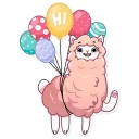 👋-Lamalicious, Telegram Sticker