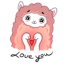 ❤-Lamalicious, Telegram Sticker