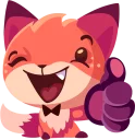 👍-Foksi, Telegram Sticker