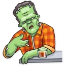 😫-Frankenstein, Telegram Sticker