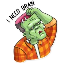 😑-Frankenstein, Telegram Sticker