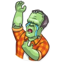 😭-Frankenstein, Telegram Sticker