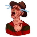 😭-Freddy Krueger, Telegram Sticker