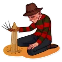 😔-Freddy Krueger, Telegram Sticker