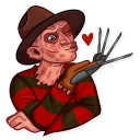 😘-Freddy Krueger, Telegram Sticker