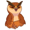 😁-Freelance Owl, Telegram Sticker