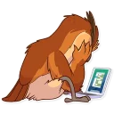 😞-Freelance Owl, Telegram Sticker