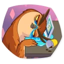 😰-Freelance Owl, Telegram Sticker