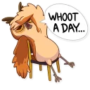 😟-Freelance Owl, Telegram Sticker