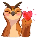 😘-Freelance Owl, Telegram Sticker