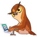 😑-Freelance Owl, Telegram Sticker