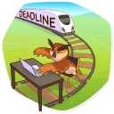 🚂-Freelance Owl, Telegram Sticker