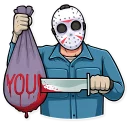 😡-Jason Voorhees, Telegram Sticker