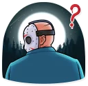 🤨-Jason Voorhees, Telegram Sticker