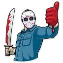 👍-Jason Voorhees, Telegram Sticker